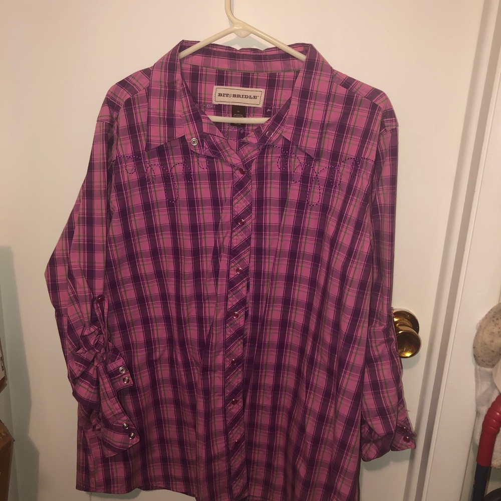 Bit & Bridle, Womans 2x, Button Down - image 1